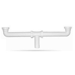 DESAGUE DOBLE PVC 1-1/2" No. P-B9005