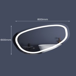 ESPEJO DINORAH CON LUZ LED DIMEABLE SEMI...