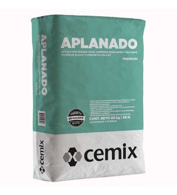 APLANADO BLANCO 40 KILOGRAMOS CEMIX