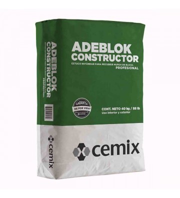 ESTUCO CONSTRUCTOR BLANCO 40 KILOGRAMOS CEMIX