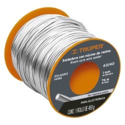 SOLDADURA CON NUCLEO RESINA 60/40 ELECTRICA 76...