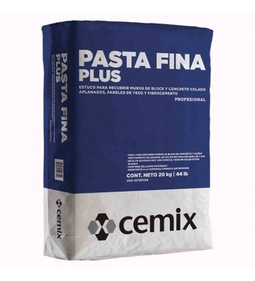 PASTA FINA PLUS BLANCO CEMIX 20KG