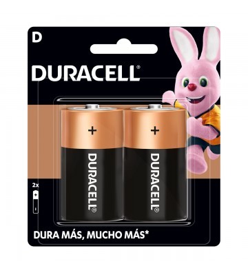 PILAS DURACELL "D" CAJA CON 2 PILAS No. DAK0500D