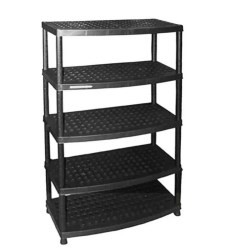 ESTANTE PLÁSTICO, USO RUDO, 5 REPISAS 36" X 17"...