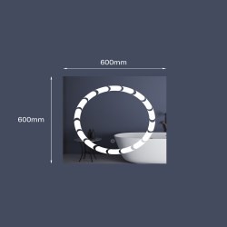 ESPEJO ORIT  CON LUZ LED DIMEABLE CUADRADO...