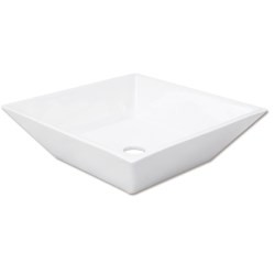 LAVABO CUADRADO BLANCO 39.5X24X12 CENTIMETROS...