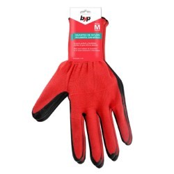 GUANTES DE NYLON NEGRO CON NITRILO MEDIANOS BYP...