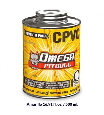 CEMENTO PARA CPVC OMEGA PITBULL 500ML No. CPVC1125