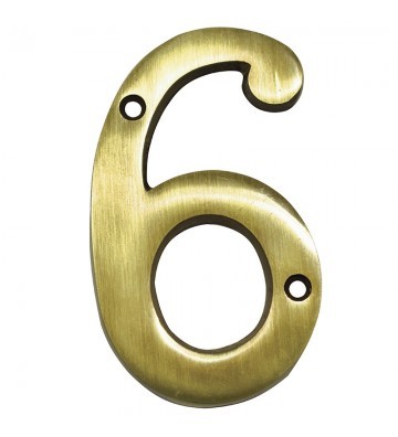 NUMERO "6" DE LATON DEXTER 4" LB No. 4079