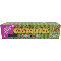 BOLSA PARA BASURA 75X90 8 PIEZAS CON JARETA